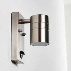 Hofstein Froslev Au&szlig;enwandleuchte LED Chrom, 1-flammig, Bewegungsmelder -Außenleuchten Verkäufe froslev aussenwandleuchte h3339046 do1 15