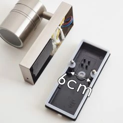 Hofstein Froslev Au&szlig;enwandleuchte LED Chrom, 1-flammig, Bewegungsmelder -Außenleuchten Verkäufe froslev aussenwandleuchte h3339046 do1 17