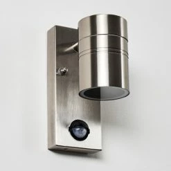 Hofstein Froslev Au&szlig;enwandleuchte LED Chrom, 1-flammig, Bewegungsmelder -Außenleuchten Verkäufe froslev aussenwandleuchte h3339046 do1 4