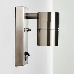 Hofstein Froslev Au&szlig;enwandleuchte LED Chrom, 1-flammig, Bewegungsmelder -Außenleuchten Verkäufe froslev aussenwandleuchte h3339046 do1 8