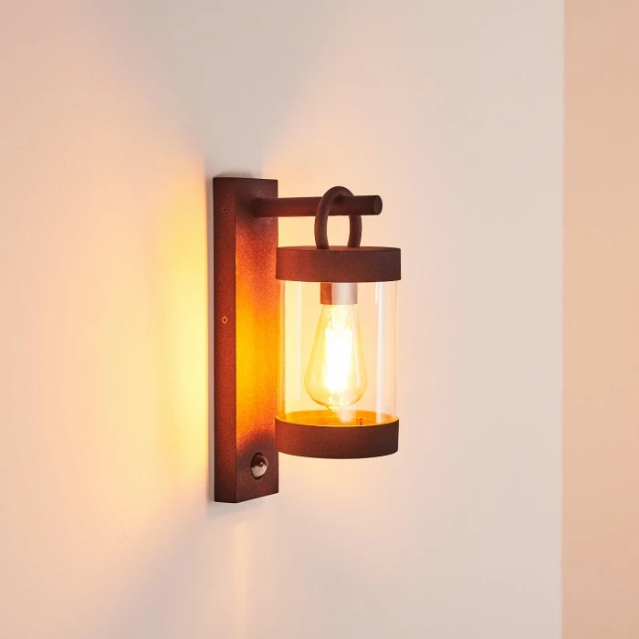 Hofstein Fulham Außenwandleuchte Rostfarben, Braun, 1-flammig, Bewegungsmelder 11 Hofstein Fulham Außenwandleuchte Rostfarben, Braun, 1-flammig, Bewegungsmelder – Bild 11