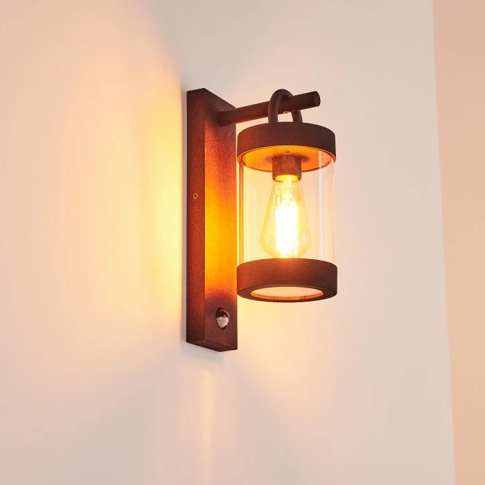 Hofstein Fulham Außenwandleuchte Rostfarben, Braun, 1-flammig, Bewegungsmelder 9 Hofstein Fulham Außenwandleuchte Rostfarben, Braun, 1-flammig, Bewegungsmelder – Bild 9