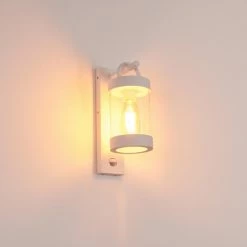 Hofstein Fulham Außenwandleuchte Weiß, 1-flammig, Bewegungsmelder -Außenleuchten Verkäufe fulham aussenwandleuchte h3415061 6