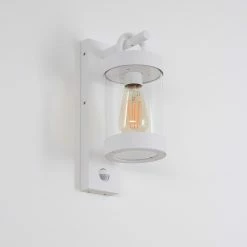 Hofstein Fulham Außenwandleuchte Weiß, 1-flammig, Bewegungsmelder -Außenleuchten Verkäufe fulham aussenwandleuchte h3415061 7