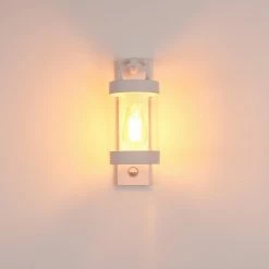 Hofstein Fulham Außenwandleuchte Weiß, 1-flammig, Bewegungsmelder -Außenleuchten Verkäufe fulham aussenwandleuchte h3415061 8