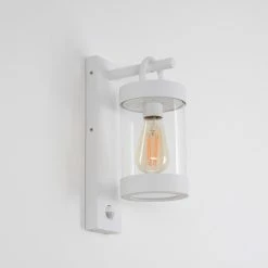 Hofstein Fulham Außenwandleuchte Weiß, 1-flammig, Bewegungsmelder -Außenleuchten Verkäufe fulham aussenwandleuchte h3415061 9