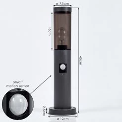 Hofstein Gaborone Sockelleuchte Anthrazit, 1-flammig, Bewegungsmelder -Außenleuchten Verkäufe gaborone sockelleuchte h3607862 3