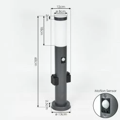 Hofstein Gaborone Wegeleuchte Anthrazit, 1-flammig, Bewegungsmelder -Außenleuchten Verkäufe gaborone wegeleuchte h3416808 3