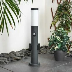 Hofstein Gaborone Wegeleuchte Anthrazit, 1-flammig, Bewegungsmelder -Außenleuchten Verkäufe gaborone wegeleuchte h3416808 9