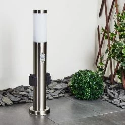 Hofstein Gaborone Wegeleuchte LED Nickel-Matt, 1-flammig, Bewegungsmelder -Außenleuchten Verkäufe gaborone wegeleuchte h3445730 10