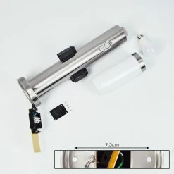 Hofstein Gaborone Wegeleuchte LED Nickel-Matt, 1-flammig, Bewegungsmelder -Außenleuchten Verkäufe gaborone wegeleuchte h3445730 4