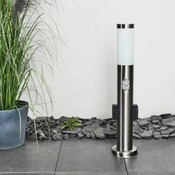 Hofstein Gaborone Wegeleuchte LED Nickel-Matt, 1-flammig, Bewegungsmelder -Außenleuchten Verkäufe gaborone wegeleuchte h3445730 8