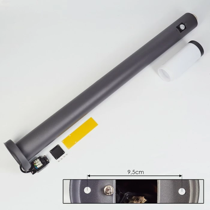 Hofstein Gaborone Wegeleuchte Anthrazit, 1-flammig, Bewegungsmelder 5 Hofstein Gaborone Wegeleuchte Anthrazit, 1-flammig, Bewegungsmelder – Bild 5