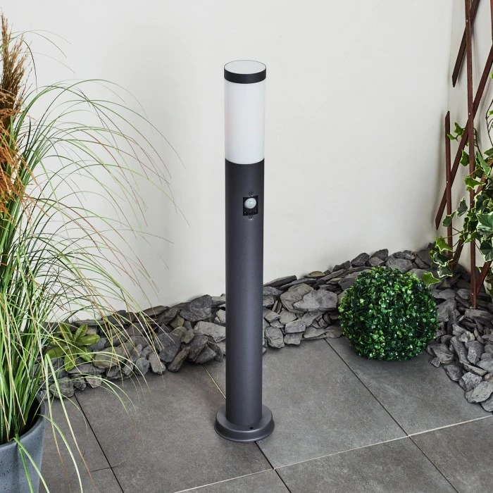 Hofstein Gaborone Wegeleuchte Anthrazit, 1-flammig, Bewegungsmelder 12 Hofstein Gaborone Wegeleuchte Anthrazit, 1-flammig, Bewegungsmelder – Bild 12