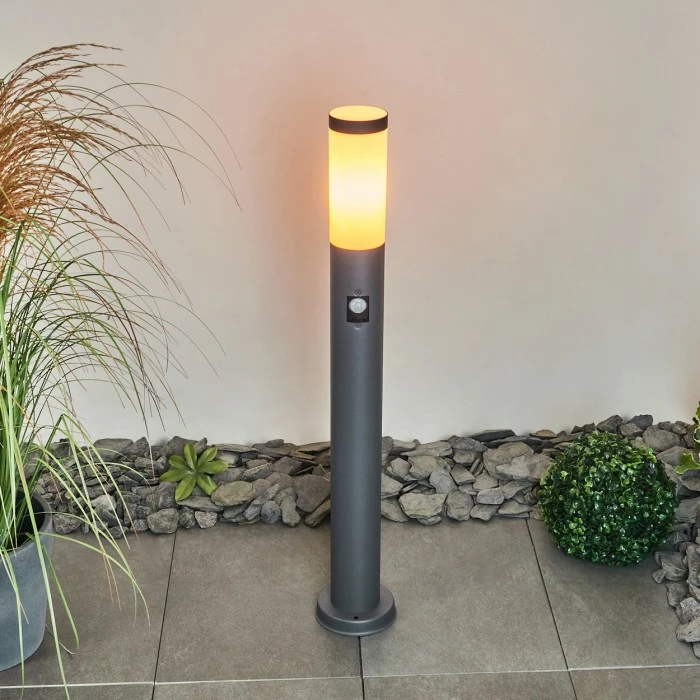 Hofstein Gaborone Wegeleuchte Anthrazit, 1-flammig, Bewegungsmelder 7 Hofstein Gaborone Wegeleuchte Anthrazit, 1-flammig, Bewegungsmelder – Bild 7