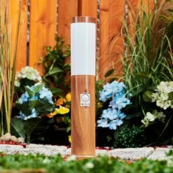 Hofstein Gaborone Wegeleuchte Braun, Holzoptik, 1-flammig, Bewegungsmelder -Außenleuchten Verkäufe gaborone wegeleuchte h3558225 6