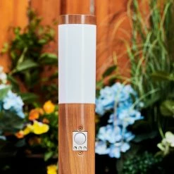 Hofstein Gaborone Wegeleuchte Braun, Holzoptik, 1-flammig, Bewegungsmelder -Außenleuchten Verkäufe gaborone wegeleuchte h3558225 9