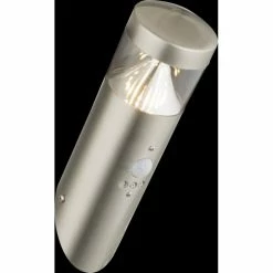 Globo Fosca Außenwandleuchte LED Silber, 1-flammig, Bewegungsmelder
