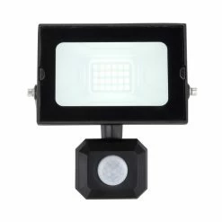 Globo HELGA Gartenstrahler LED Schwarz, 1-flammig, Bewegungsmelder -Außenleuchten Verkäufe globo helga gartenstrahler 34248bs 2