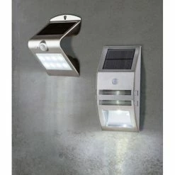 Globo LOGAN Solarleuchte LED Schwarz, 2-flammig, Bewegungsmelder -Außenleuchten Verkäufe globo logan solarleuchte 334812 9