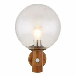 Globo OSSY Außenwandleuchte Edelstahl, Holzoptik, 1-flammig, Bewegungsmelder 6 Globo OSSY Außenwandleuchte Edelstahl, Holzoptik, 1-flammig, Bewegungsmelder -Außenleuchten Verkäufe globo ossy aussenwandleuchte 31860ws 2