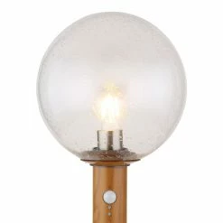 Globo OSSY Wegeleuchte Holzoptik, 1-flammig, Bewegungsmelder -Außenleuchten Verkäufe globo ossy wegeleuchte 31862ws 2