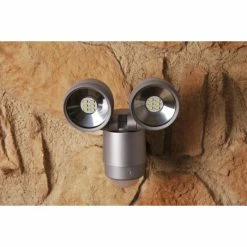 Globo RADIATOR II Strahler Silber, 2-flammig, Bewegungsmelder -Außenleuchten Verkäufe globo radiator ii strahler 34105 2s do1 2