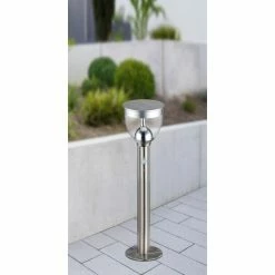 Globo Solar-Wegeleuchte LED Edelstahl, 20-flammig, Bewegungsmelder