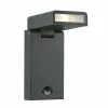 Globo SPARROW Au&szlig;enleuchte LED Schwarz, Anthrazit, 1-flammig, Bewegungsmelder
