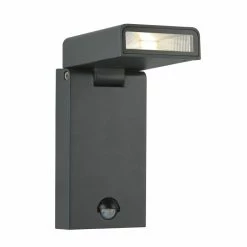 Globo SPARROW Außenleuchte LED Schwarz, Anthrazit, 1-flammig, Bewegungsmelder