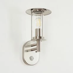 Hofstein Gray Außenwandleuchte Edelstahl, 1-flammig, Bewegungsmelder -Außenleuchten Verkäufe gray aussenwandleuchte h3597170 10