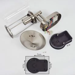 Hofstein Gray Außenwandleuchte Edelstahl, 1-flammig, Bewegungsmelder -Außenleuchten Verkäufe gray aussenwandleuchte h3597170 4