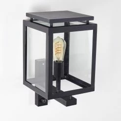 Hofstein Greensboro Aussenwandleuchte Schwarz, 1-flammig, Bewegungsmelder -Außenleuchten Verkäufe greensboro aussenwandleuchte h3369265 12