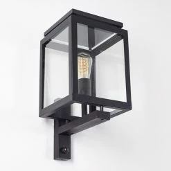 Hofstein Greensboro Aussenwandleuchte Schwarz, 1-flammig, Bewegungsmelder -Außenleuchten Verkäufe greensboro aussenwandleuchte h3369265 4