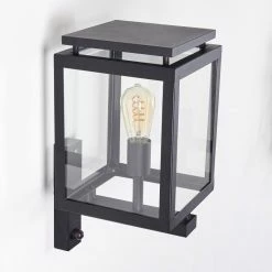 Hofstein Greensboro Aussenwandleuchte Schwarz, 1-flammig, Bewegungsmelder -Außenleuchten Verkäufe greensboro aussenwandleuchte h3369265 5