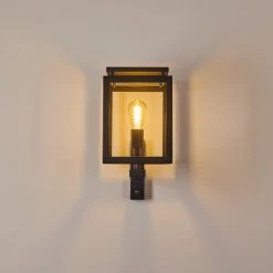 Hofstein Greensboro Aussenwandleuchte Schwarz, 1-flammig, Bewegungsmelder -Außenleuchten Verkäufe greensboro aussenwandleuchte h3369265 6