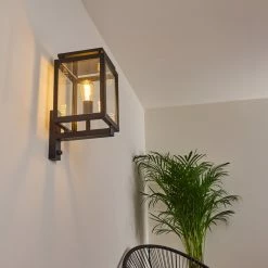 Hofstein Greensboro Aussenwandleuchte Schwarz, 1-flammig, Bewegungsmelder -Außenleuchten Verkäufe greensboro aussenwandleuchte h3369265 9