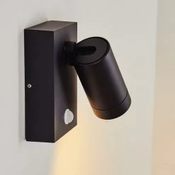 Hofstein Hakamken Außenwandleuchte Schwarz, 1-flammig, Bewegungsmelder -Außenleuchten Verkäufe hakamken aussenwandleuchte h3548035 8