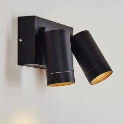 Hofstein Hakamken Außenwandleuchte Schwarz, 2-flammig, Bewegungsmelder 23 Hofstein Hakamken Außenwandleuchte Schwarz, 2-flammig, Bewegungsmelder -Außenleuchten Verkäufe hakamken aussenwandleuchte h3548080 11