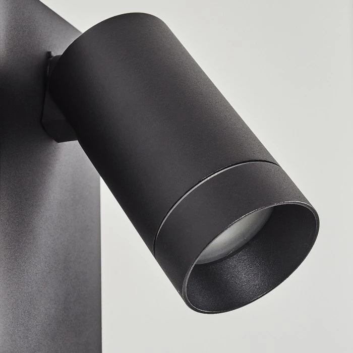 Hofstein Hakamken Außenwandleuchte Schwarz, 2-flammig, Bewegungsmelder 6 Hofstein Hakamken Außenwandleuchte Schwarz, 2-flammig, Bewegungsmelder – Bild 6