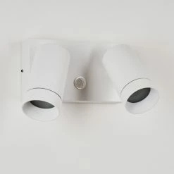 Hofstein Hakamken Außenwandleuchte Weiß, 2-flammig, Bewegungsmelder -Außenleuchten Verkäufe hakamken aussenwandleuchte h3548103 7