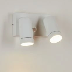 Hofstein Hakamken Außenwandleuchte Weiß, 2-flammig, Bewegungsmelder -Außenleuchten Verkäufe hakamken aussenwandleuchte h3548103 9