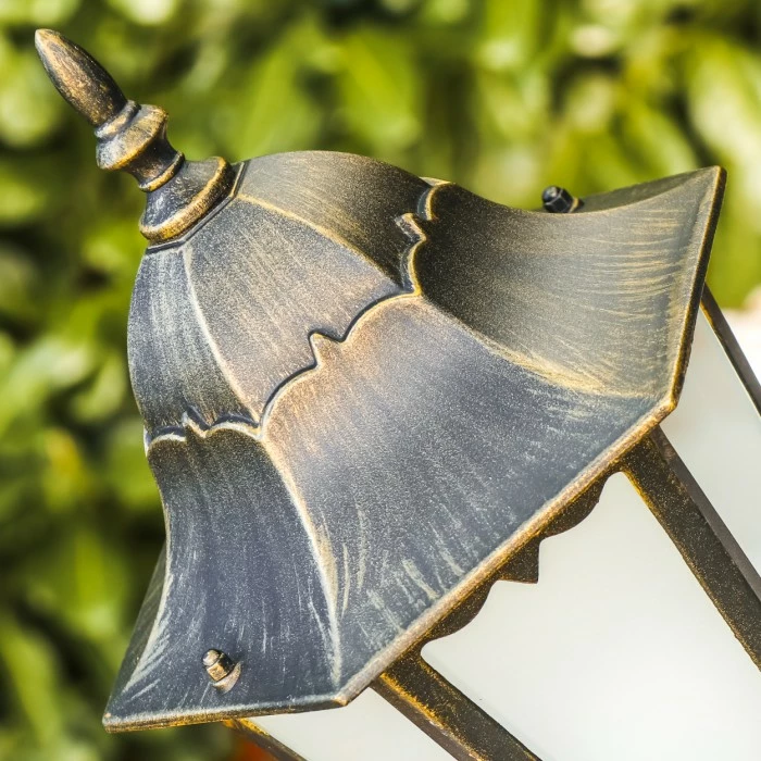 Hofstein Hongkong Frost Außenstehleuchte Braun, Gold, 1-flammig, Bewegungsmelder 5 Hofstein Hongkong Frost Außenstehleuchte Braun, Gold, 1-flammig, Bewegungsmelder – Bild 5