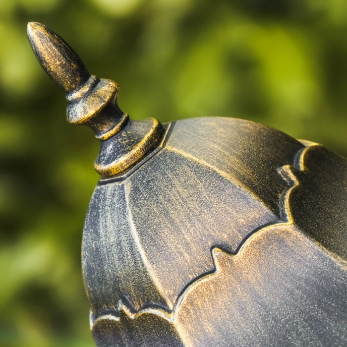 Hofstein Hongkong Frost Außenstehleuchte Braun, Gold, 1-flammig, Bewegungsmelder 6 Hofstein Hongkong Frost Außenstehleuchte Braun, Gold, 1-flammig, Bewegungsmelder – Bild 6