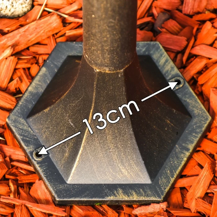 Hofstein Hongkong Frost Außenstehleuchte Braun, Gold, 1-flammig, Bewegungsmelder 9 Hofstein Hongkong Frost Außenstehleuchte Braun, Gold, 1-flammig, Bewegungsmelder – Bild 9