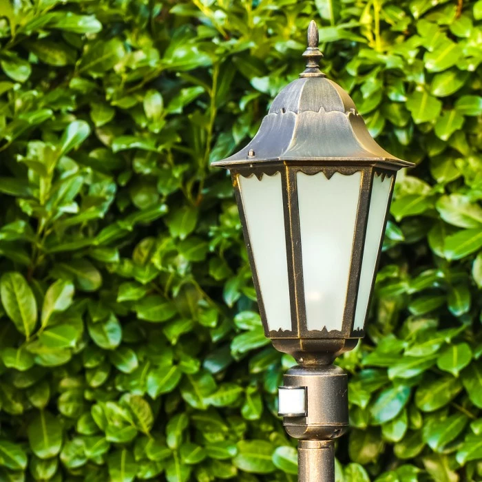 Hofstein Hongkong Frost Außenstehleuchte Braun, Gold, 1-flammig, Bewegungsmelder 10 Hofstein Hongkong Frost Außenstehleuchte Braun, Gold, 1-flammig, Bewegungsmelder – Bild 10