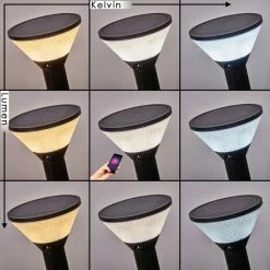 Hofstein Joennierni Wegeleuchte LED Schwarz, 1-flammig, Bewegungsmelder, Farbwechsler -Außenleuchten Verkäufe joennierni wegeleuchte h3580097 2