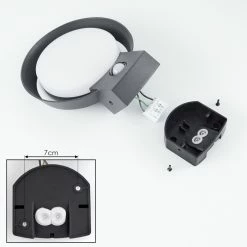 Hofstein Kelo Außenwandleuchte LED Anthrazit, 1-flammig, Bewegungsmelder -Außenleuchten Verkäufe kelo aussenwandleuchte h3581506 4