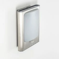 Hofstein Kimola Aussenwandleuchte LED Nickel-Matt, 1-flammig, Bewegungsmelder -Außenleuchten Verkäufe kimola aussenwandleuchte h3022764 10