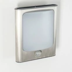 Hofstein Kimola Aussenwandleuchte LED Nickel-Matt, 1-flammig, Bewegungsmelder -Außenleuchten Verkäufe kimola aussenwandleuchte h3022764 13